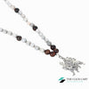 TCC™ Natural Vaijanti Bead & Tiger Eye With Stainless Steel Mata Rani Pendant
